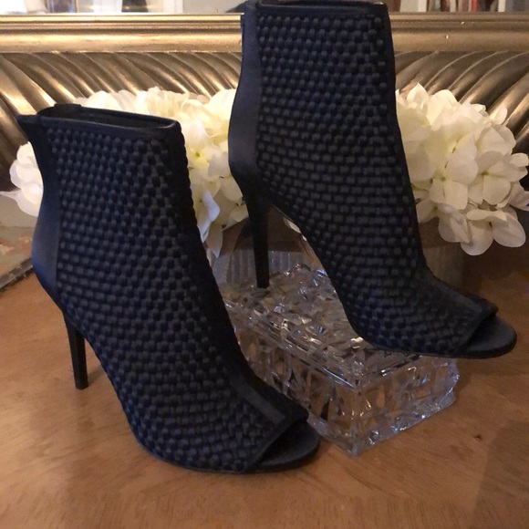 Nine West Shoes - Open toe booties with spike heel